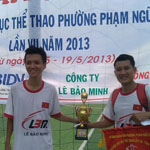 Đội bóng Lê Bảo Minh giành Cup vô địch giải bóng đá Phường Phạm Ngũ Lão, Q1