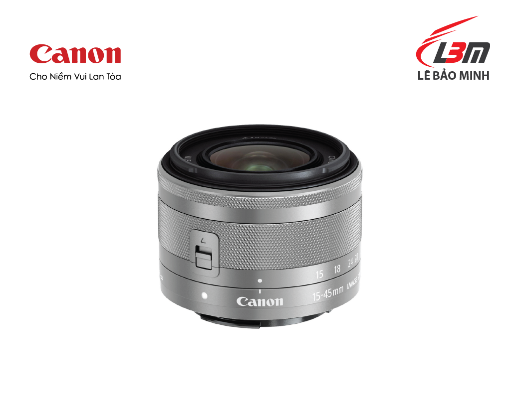 Ống kính Canon EF-M15-45mm f/3.5-6.3 IS STM (Bạc)