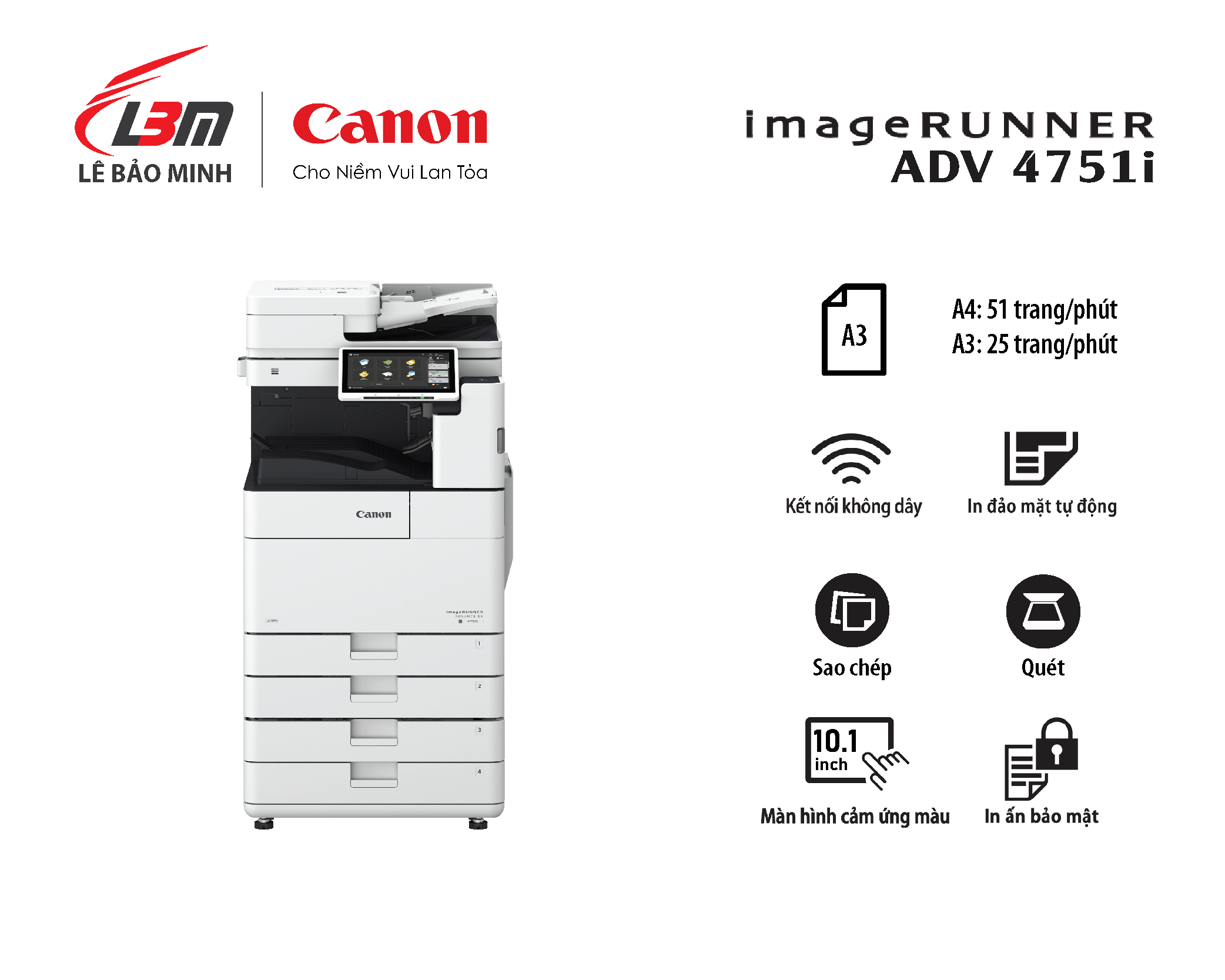 Máy photocopy Canon IR-ADV DX 4751i