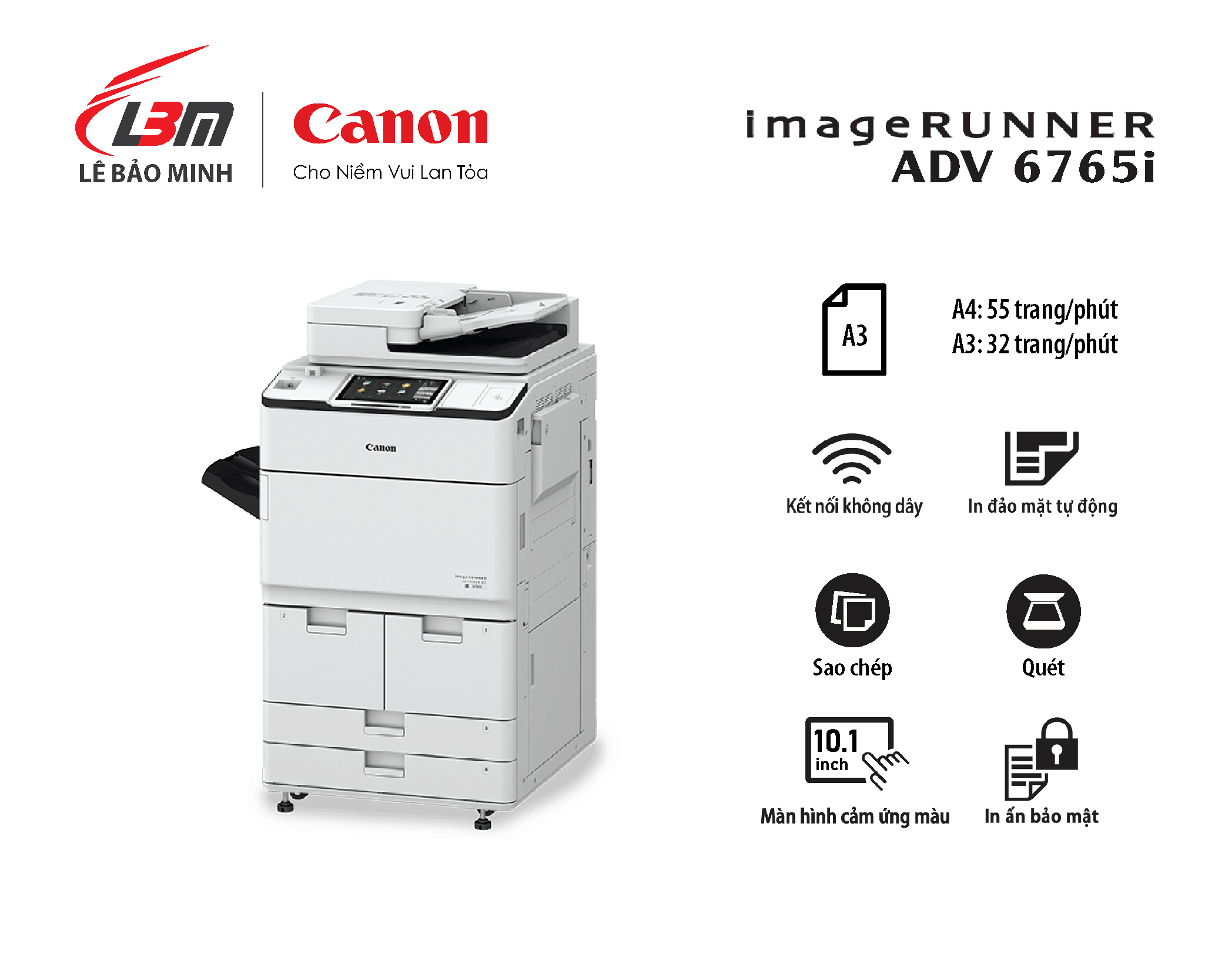 iR-ADV DX 6765i Máy photocopy Canon