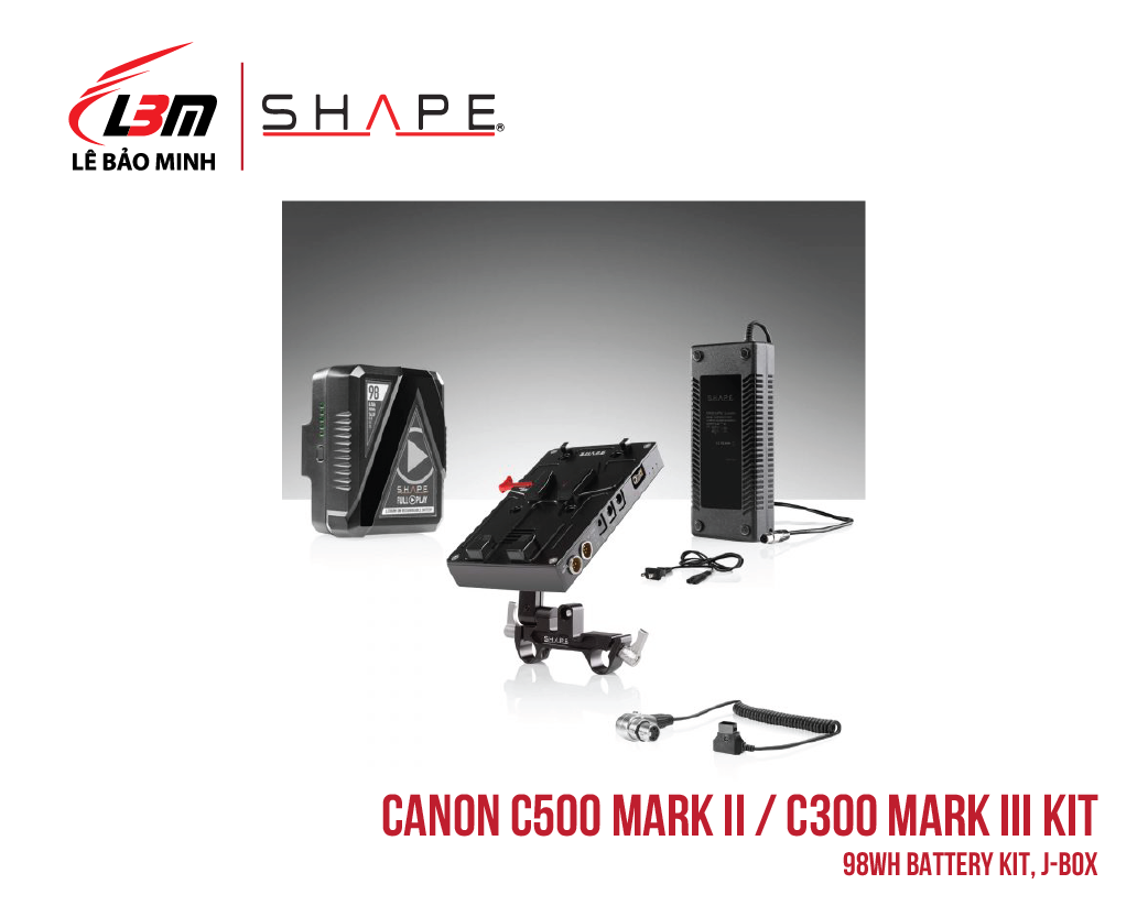CANON C500 MARK II, C300 MARK III 98WH BATTERY KIT, J-BOX