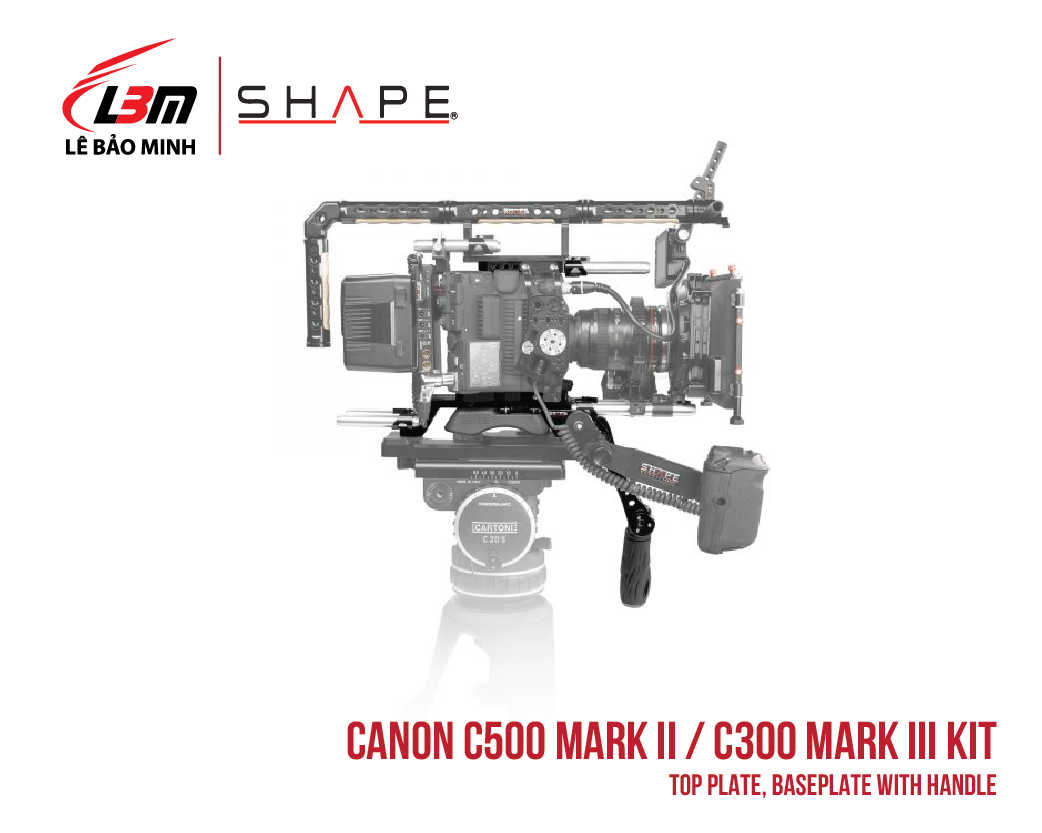 CANON C500 MARK II, C300 MARK III TOP PLATE, BASEPLATE WITH HANDLE