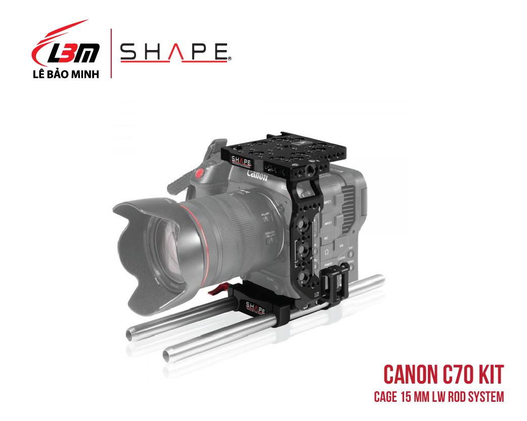 CANON C70 CAGE 15 MM LW ROD SYSTEM
