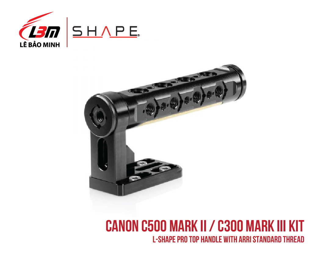 CANON C500 MARK II, C300 MARK III L-SHAPE PRO TOP HANDLE WITH ARRI STANDARD THREAD