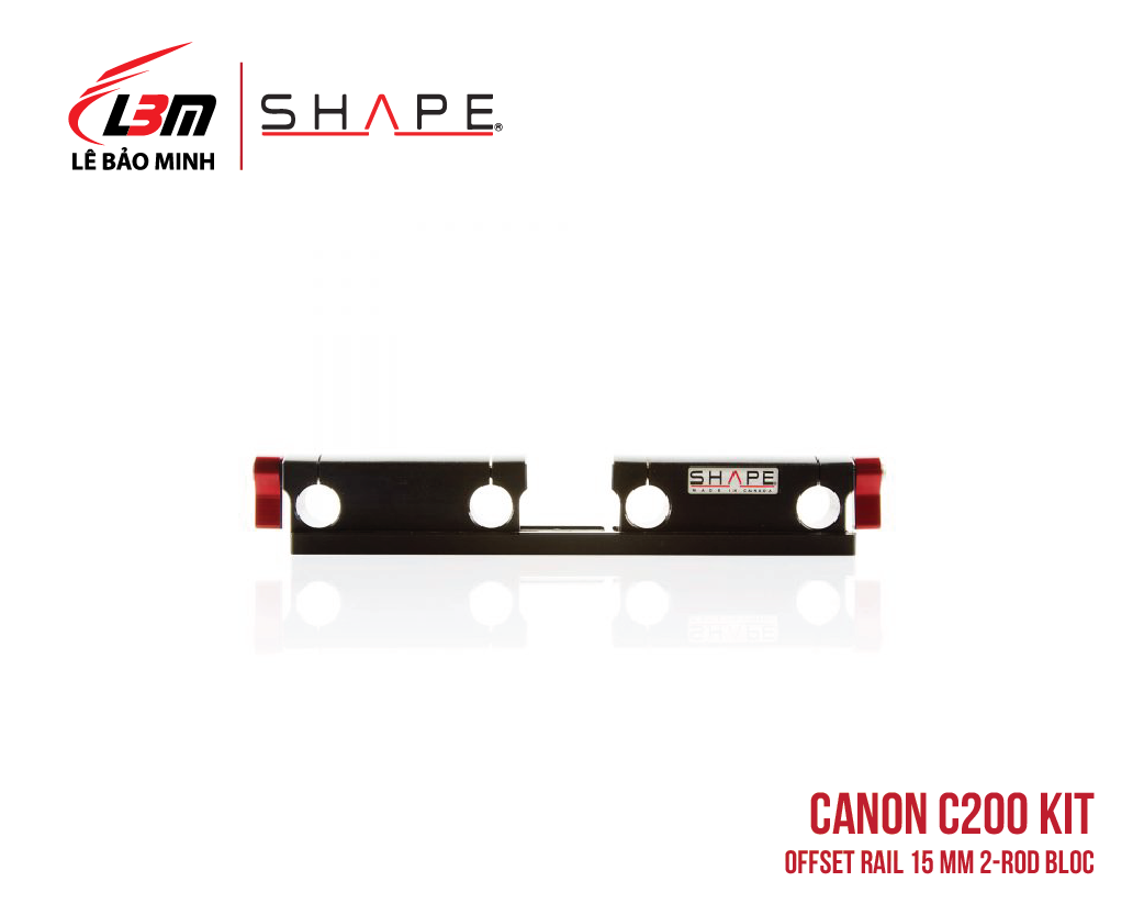 CANON C200 OFFSET RAIL 15 MM 2-ROD BLOC15 mm Off-set bracket