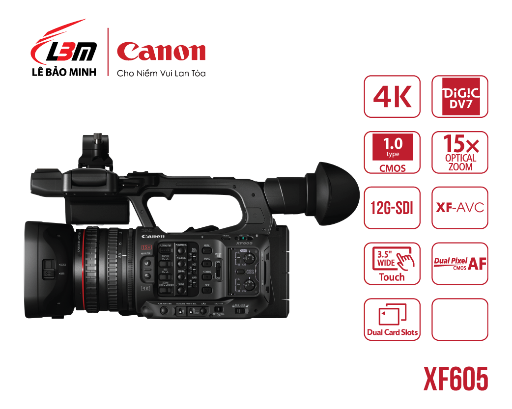 Máy quay Canon XF605