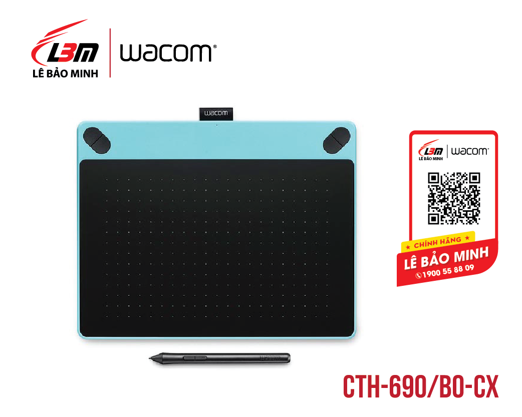 Bảng vẽ Wacom Intuos Art Medium, Mint Blue CTH-690/B0-CX