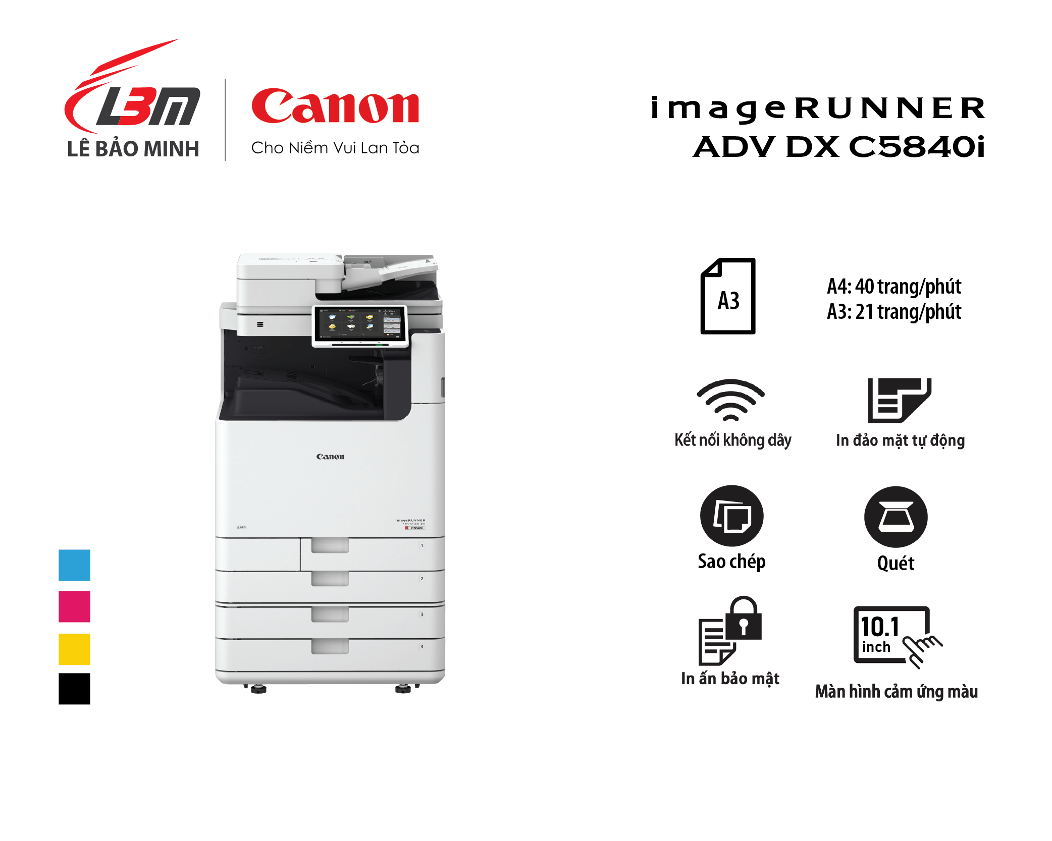 Máy photocopy màu Canon iR-ADV Dx C5840i