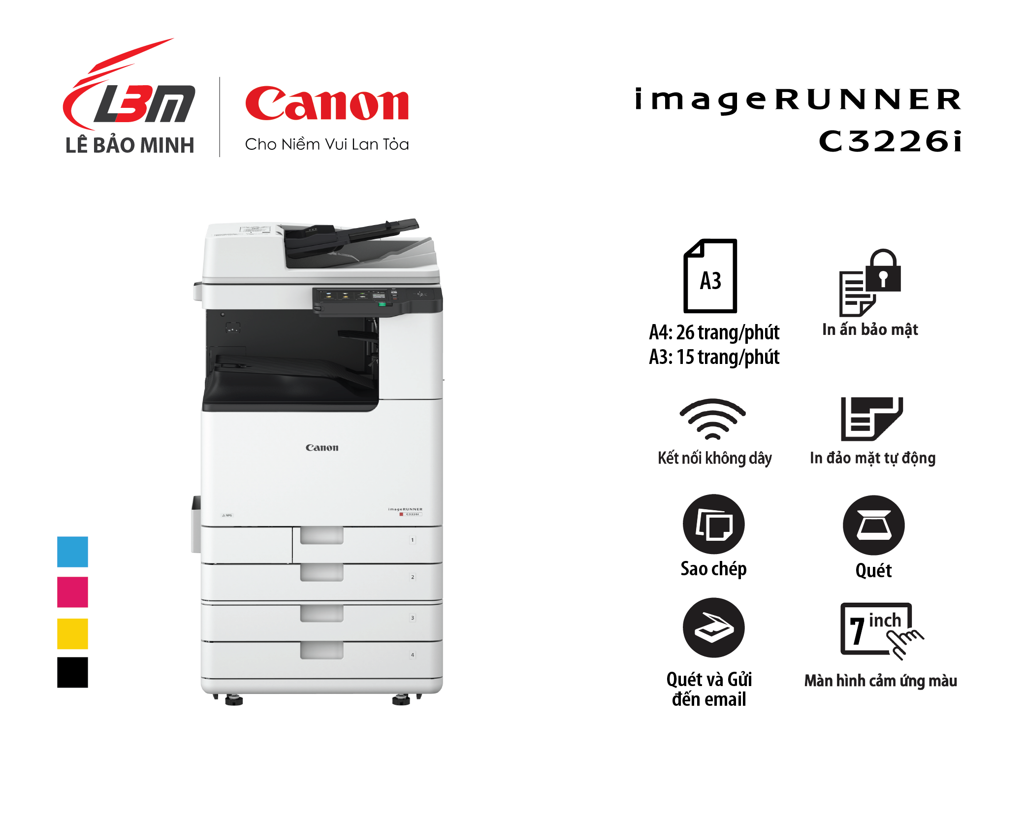 Máy photocopy màu Canon iR C3226i