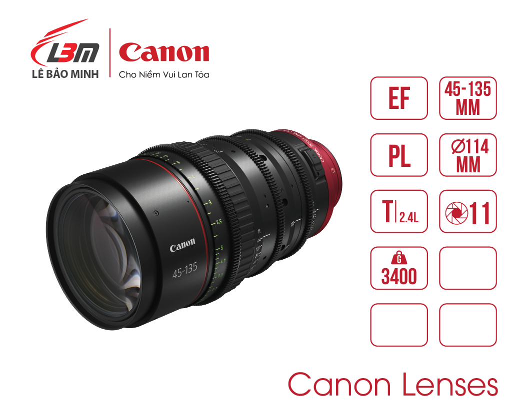 Ống kính CANON CN-E45-135MM T2.4 L F / FP