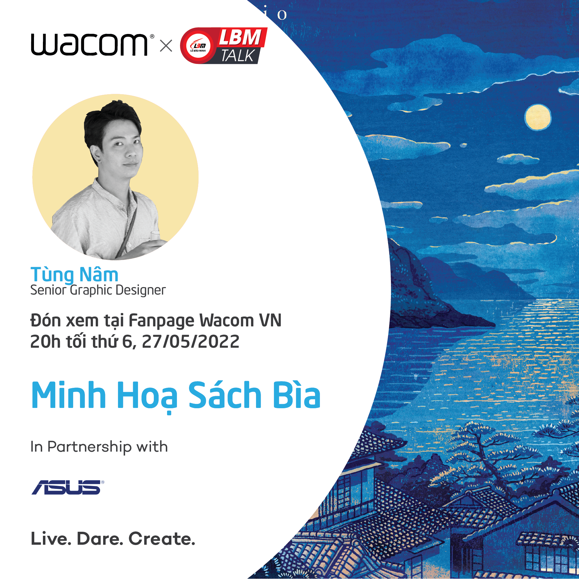 [NEWS] [LIVESTREAM] [LBMxWACOM] ARTIST TÙNG NÂM – MINH HỌA SÁCH BÌA