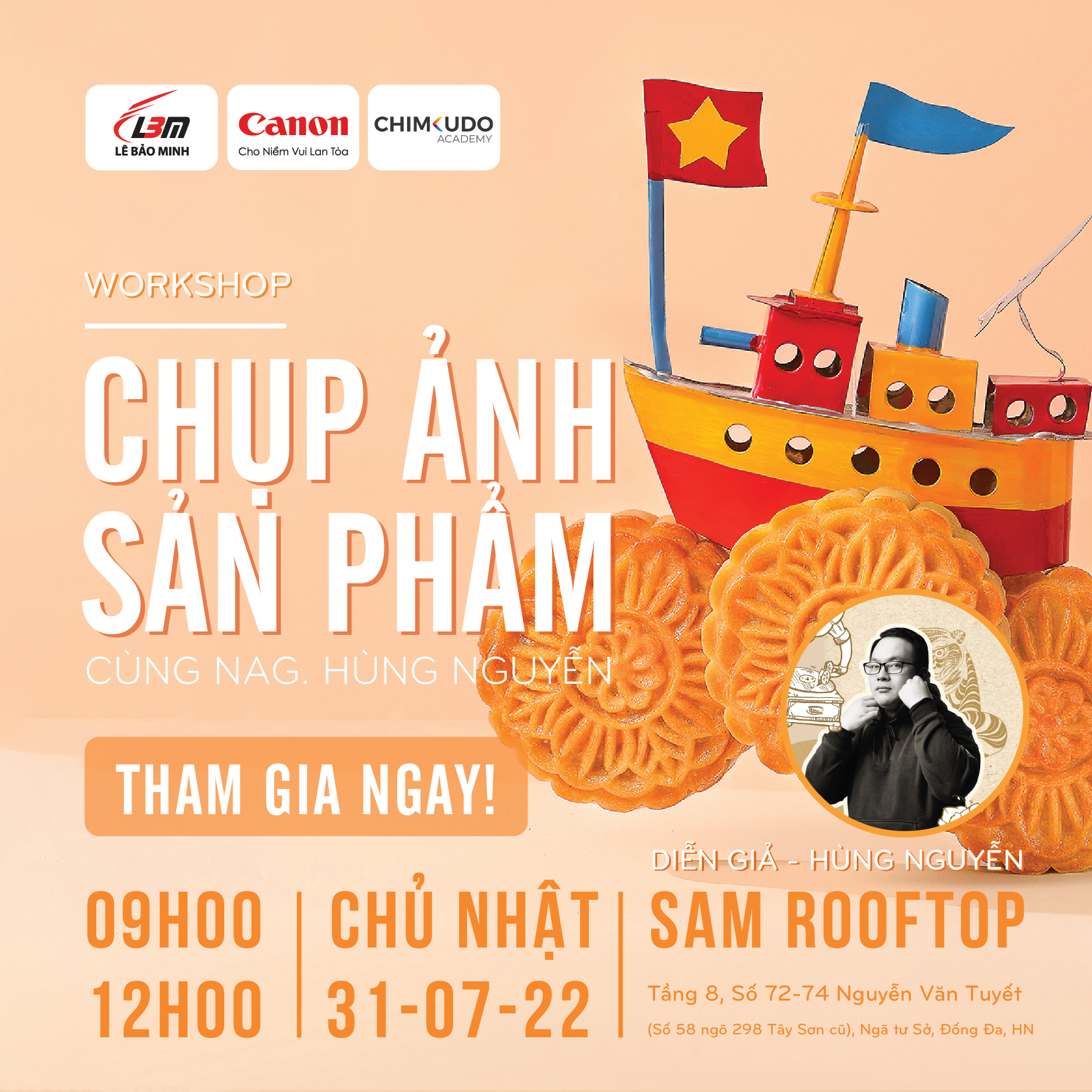 [NEWS] [WORKSHOP] CHỤP ẢNH SẢN PHẨM CÙNG NAG. HÙNG NGUYỄN