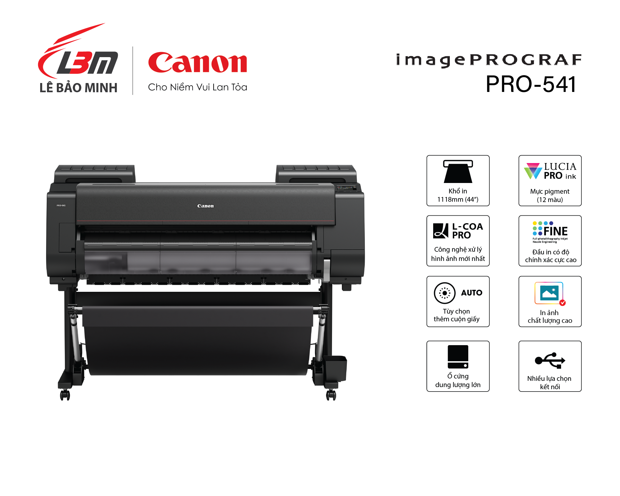 imagePROGRAF PRO-541 (12 MÀU MỰC)