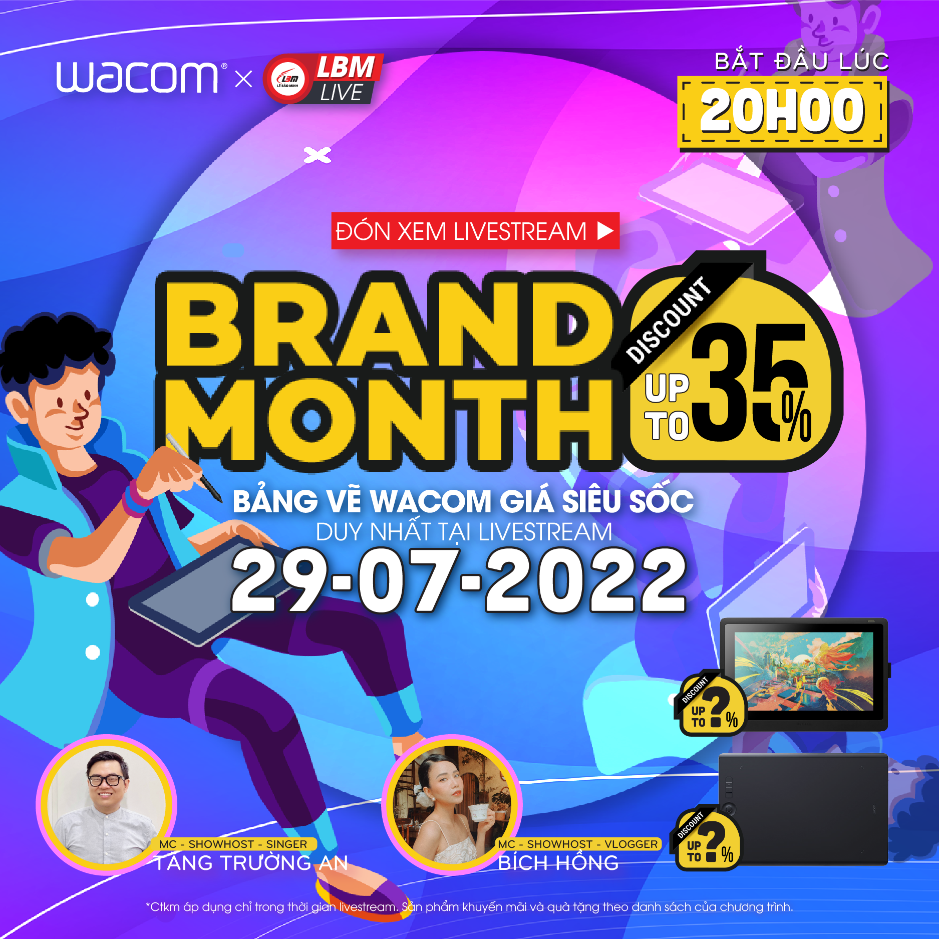 [CTKM] [LIVESTREAM] BRAND MONTH DISCOUNT UPTO 35%* FOR WACOM