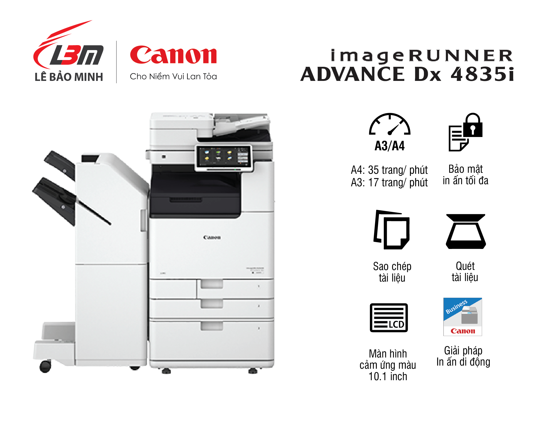 Máy photocopy Canon iR-ADV Dx 4835i