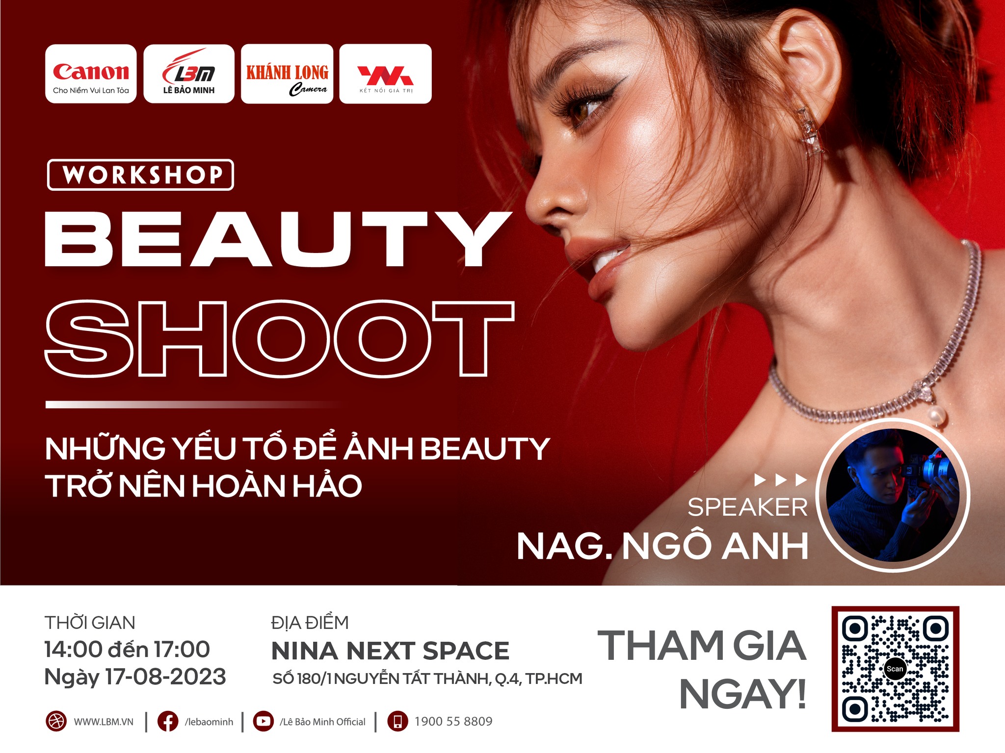 [NEWS] [WORKSHOP] BEAUTY SHOOT – NHỮNG YẾU TỐ ĐỂ ẢNH BEAUTY TRỞ NÊN HOÀN HẢO