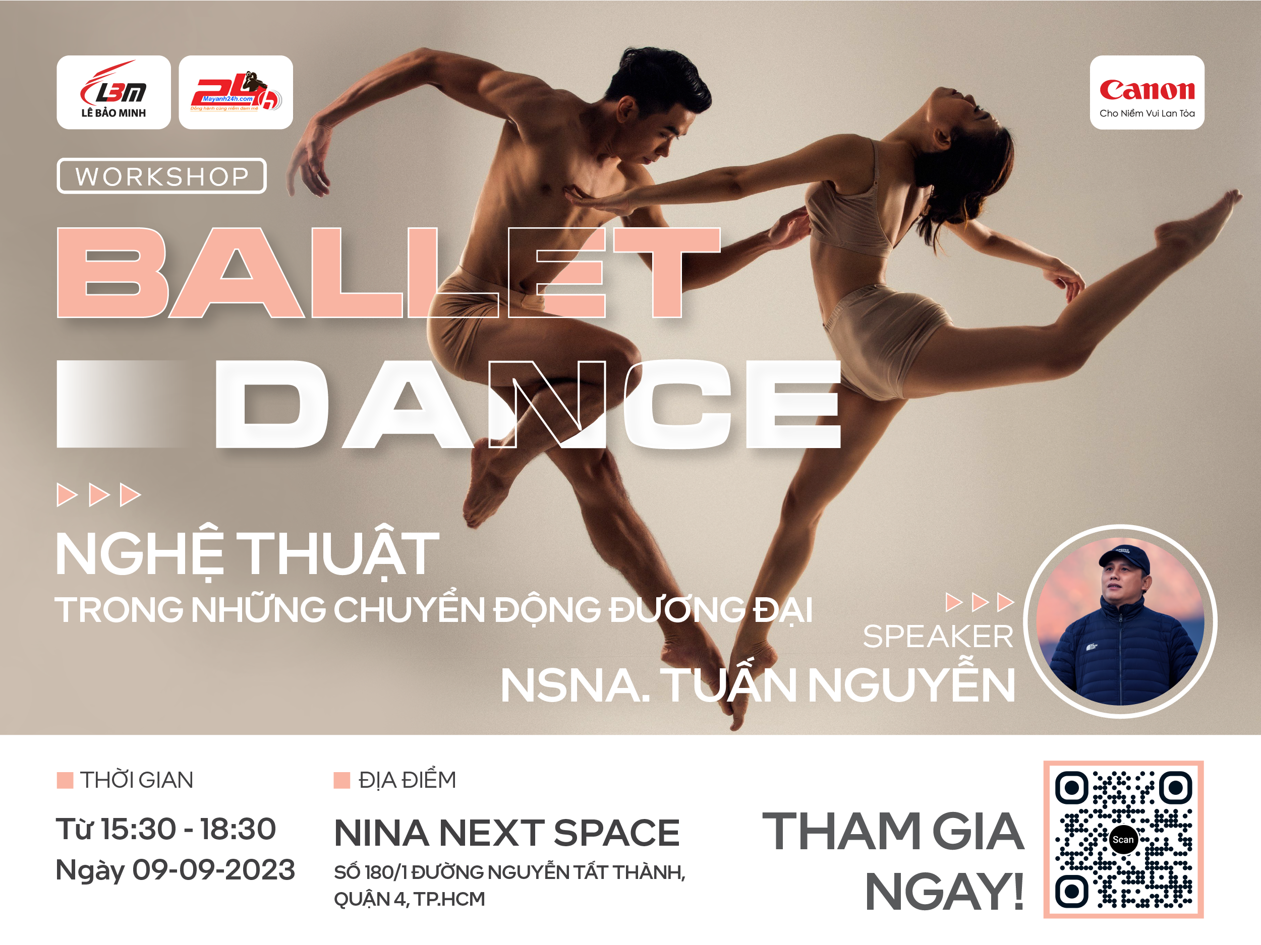 [NEWS] [WORKSHOP] BALLET DANCE – NGHỆ THUẬT TRONG NHỮNG CHUYỂN ĐỘNG ĐƯƠNG ĐẠI