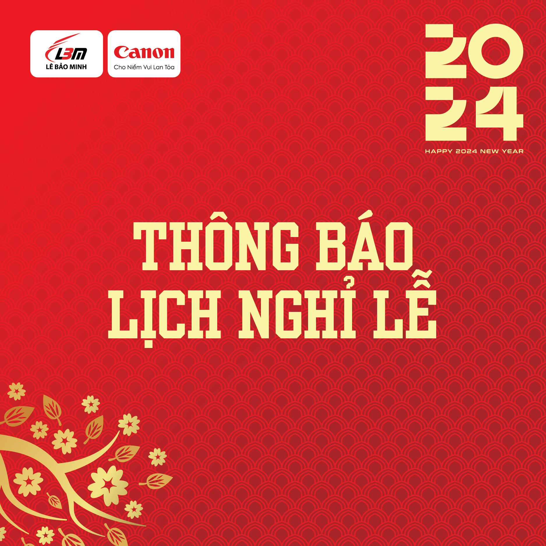 [NEWS] [THÔNG BÁO] NGHỈ TẾT DƯƠNG LỊCH NĂM 2024