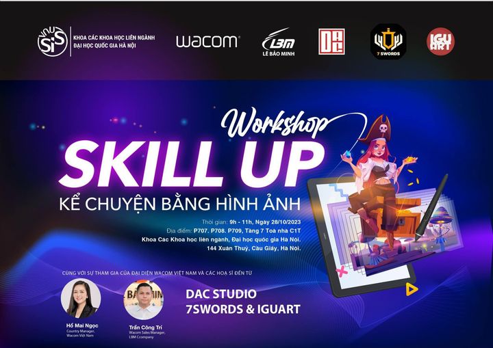 [NEWS] [LBM x Wacom VN x Đại học Quốc gia Hà Nội – VNU] [WORKSHOP] SKILL UP – KỂ CHUYỆN BẰNG HÌNH ẢNH