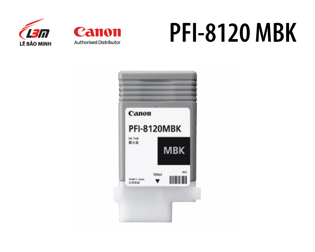 Hộp mực in Canon PFI-8120 BK/MBK/C/M/Y