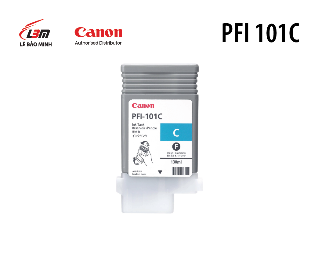 Hộp mực Canon PFI 101 C/G/GY/M/MBK/PM/BK/Y/R