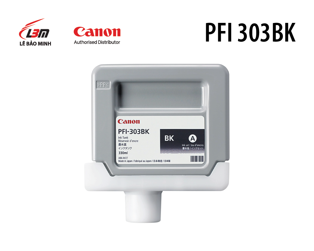 Hộp mực in Canon PFI-303 C/M/Y/BK/MBK