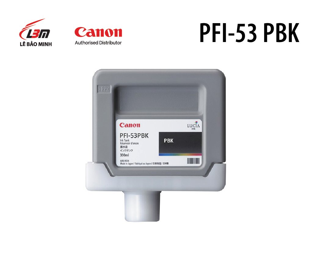 Hộp mực in Canon PFI-53 MBK/PBK/B/C/CO/GY/M/PC/PGY/PM/R/Y