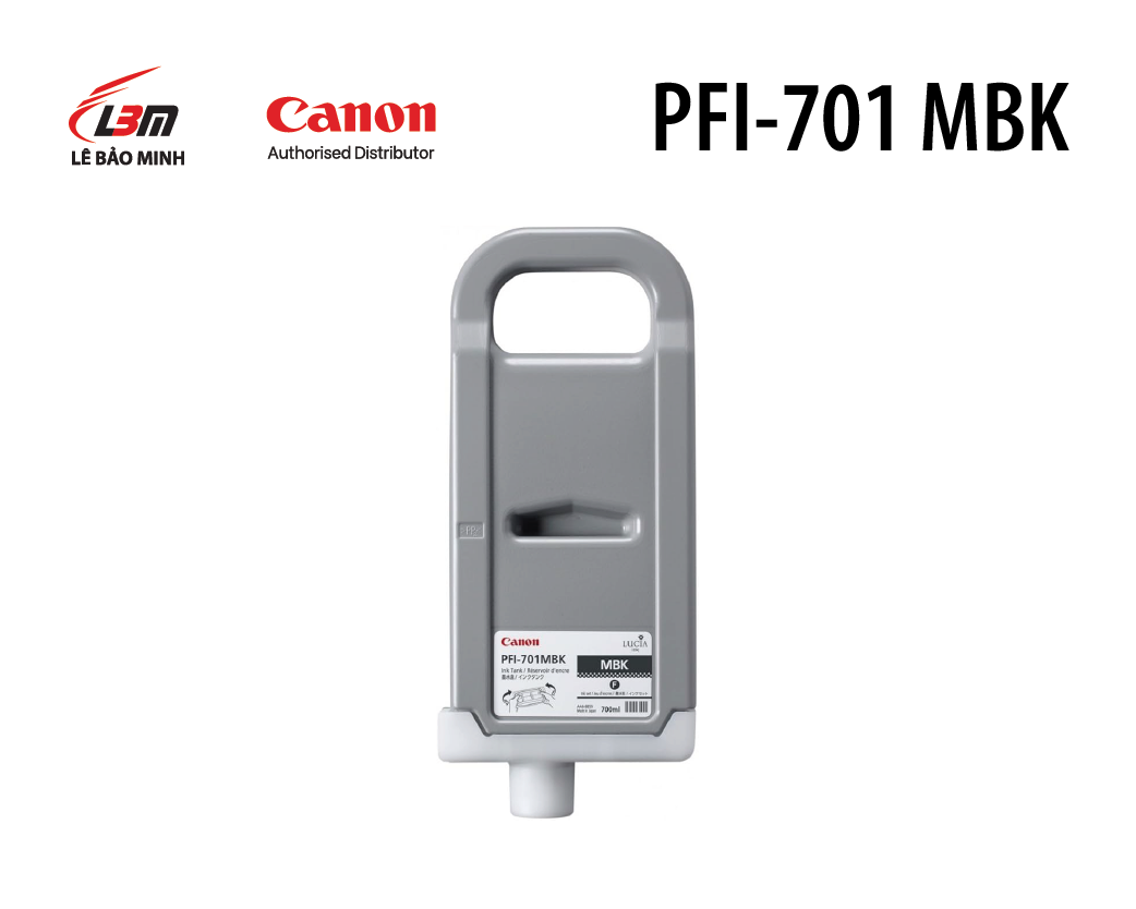 Hộp mực in Canon PFI-701 BK/MBK/C/GY/M/PC/Y