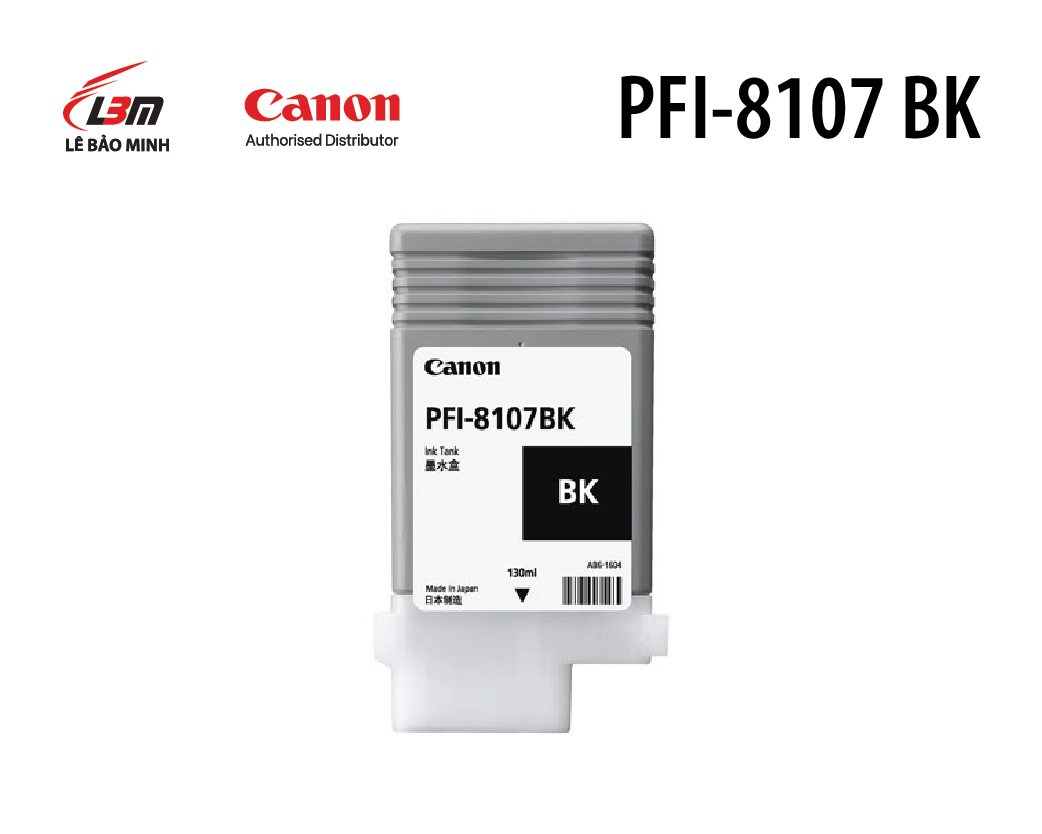 Hộp mực in Canon PFI-8107 BK/MBK/C/M/Y