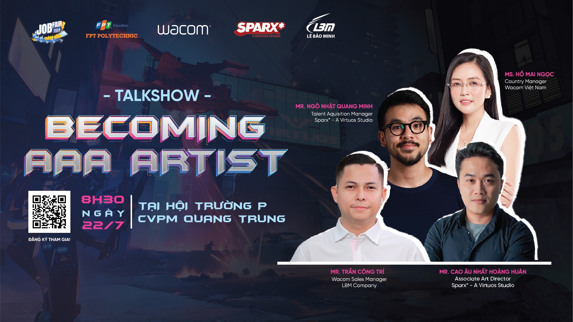 [NEWS] LBM X WACOM VN X FPT Polytechnic HCM | [WORKSHOP] BECOMING AAA ARTIST