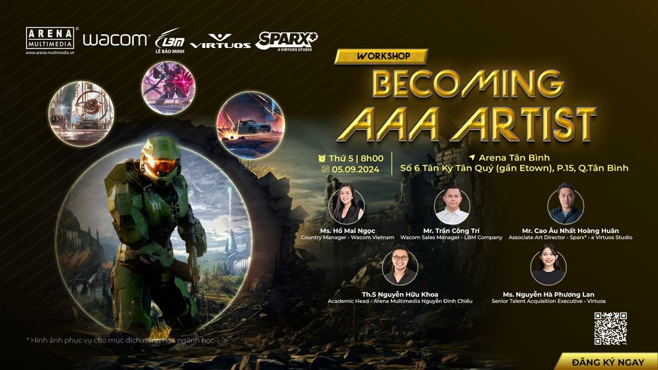 [NEWS] LBM X WACOM VN X Arena Multimedia | [WORKSHOP] BECOMING AAA ARTIST