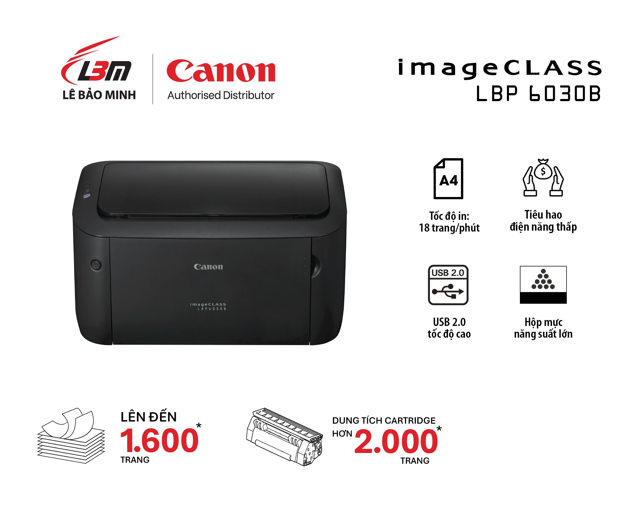 LBP6030B Máy in laser Canon