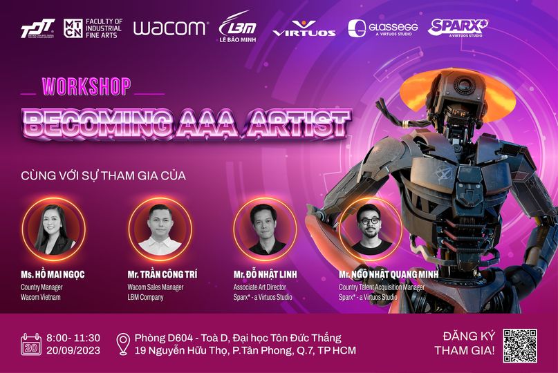 [NEWS] LBM X WACOM VN X Đại học Tôn Đức Thắng | [WORKSHOP] BECOMING AAA ARTIST