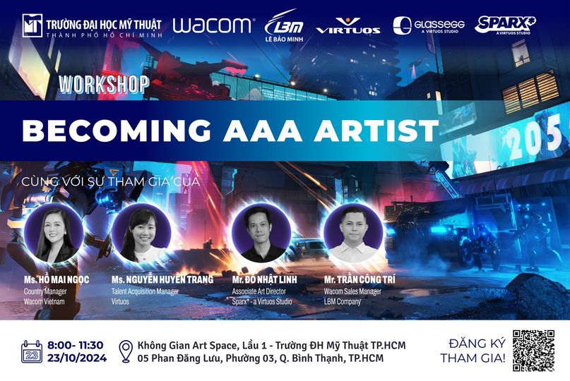 [NEWS] LBM X WACOM VN X Đại học Mỹ thuật Tp. Hồ Chí Minh | [WORKSHOP] BECOMING AAA ARTIST