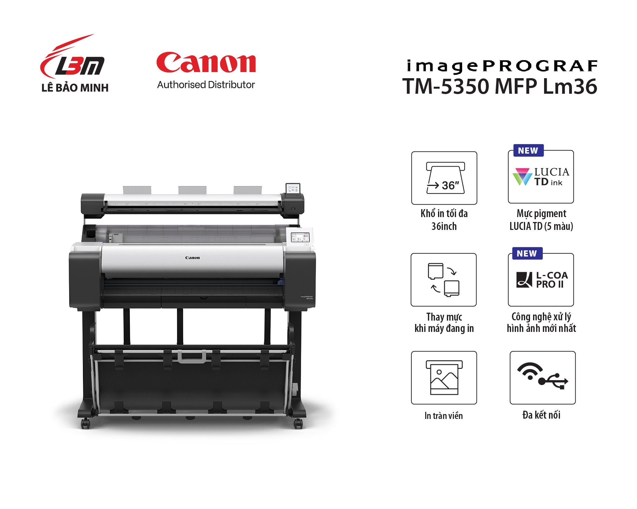 Bộ máy photocopy khổ lớn Canon TM-5355