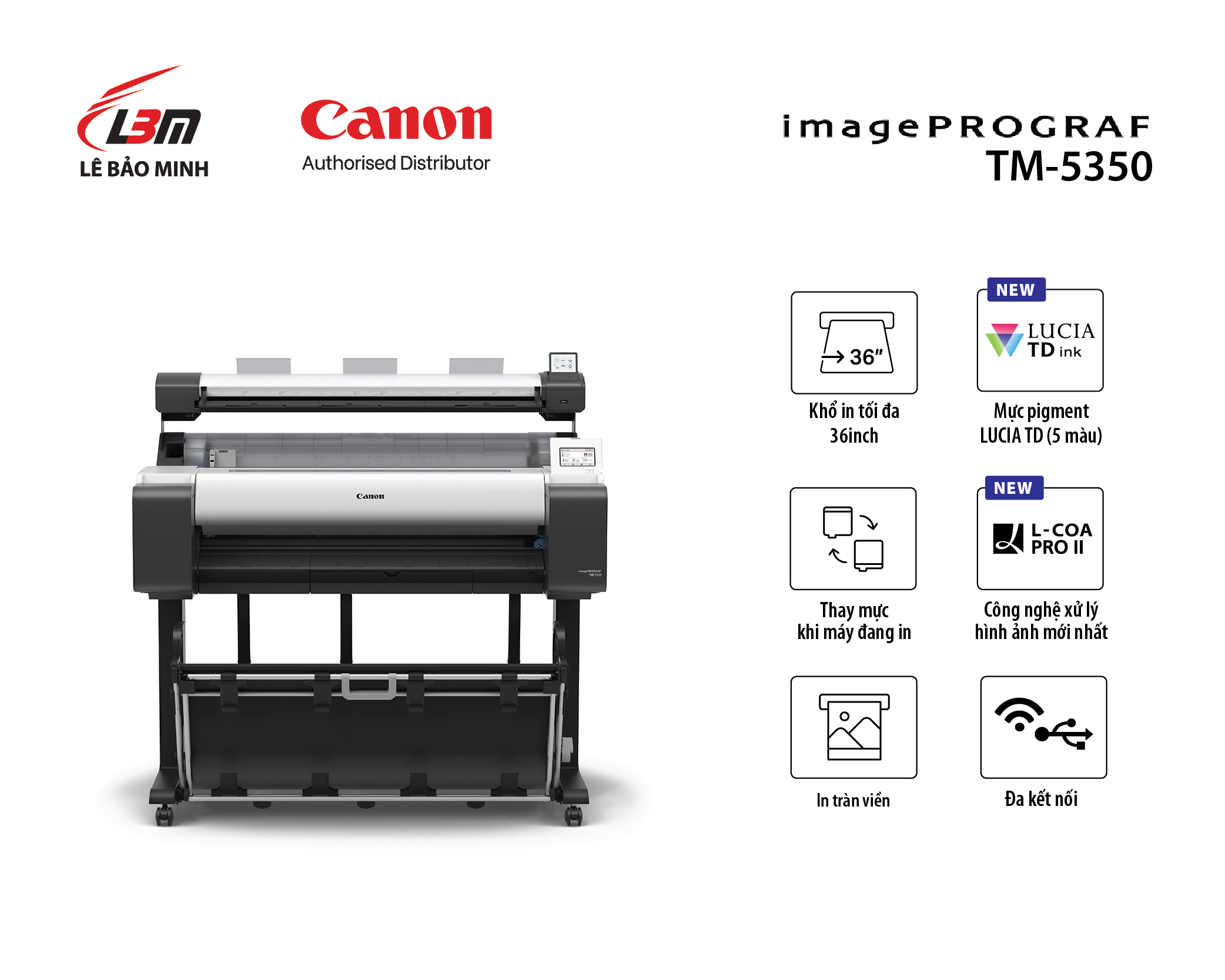 Bộ máy photocopy khổ lớn Canon TM-5350