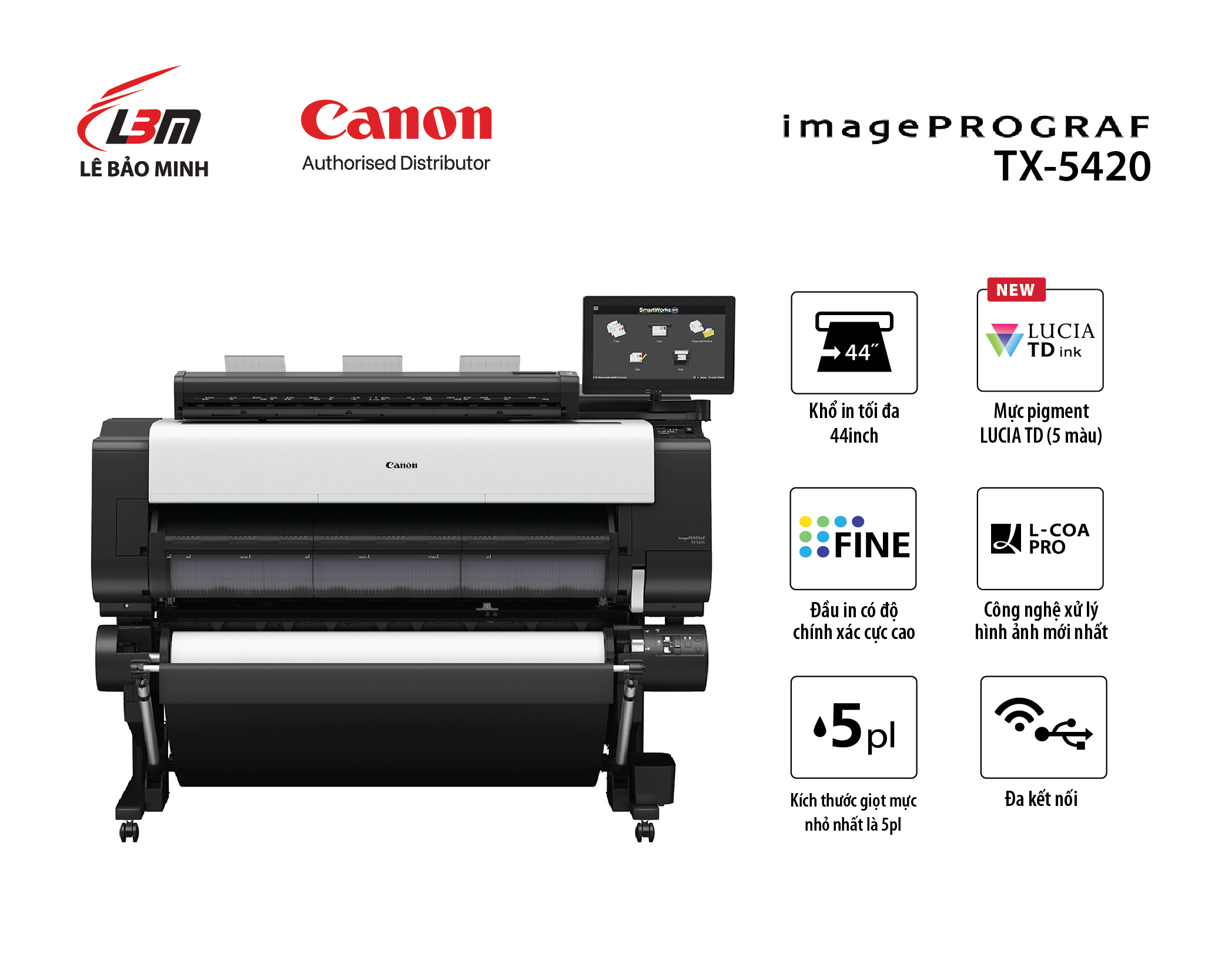 Bộ máy photocopy khổ lớn Canon TX-5420