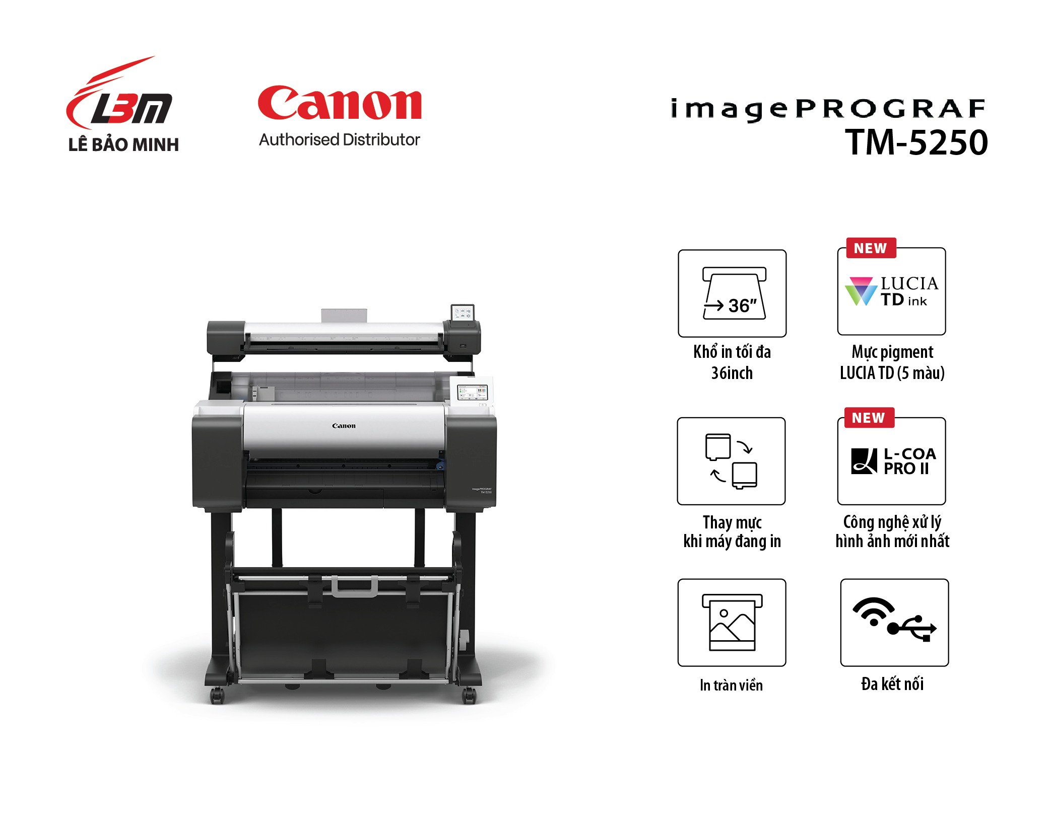 Bộ máy photocopy khổ lớn Canon TM-5250