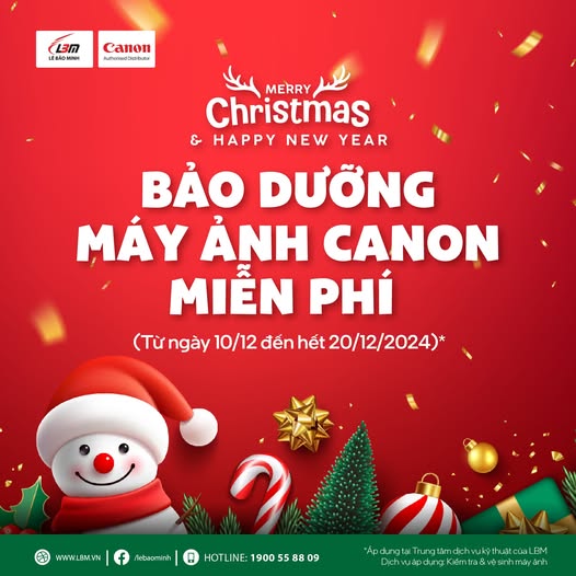 [NEWS] [CHƯƠNG TRÌNH TRI ÂN] LÊ BẢO MINH BẢO DƯỠNG MÁY ẢNH CANON MIỄN PHÍ